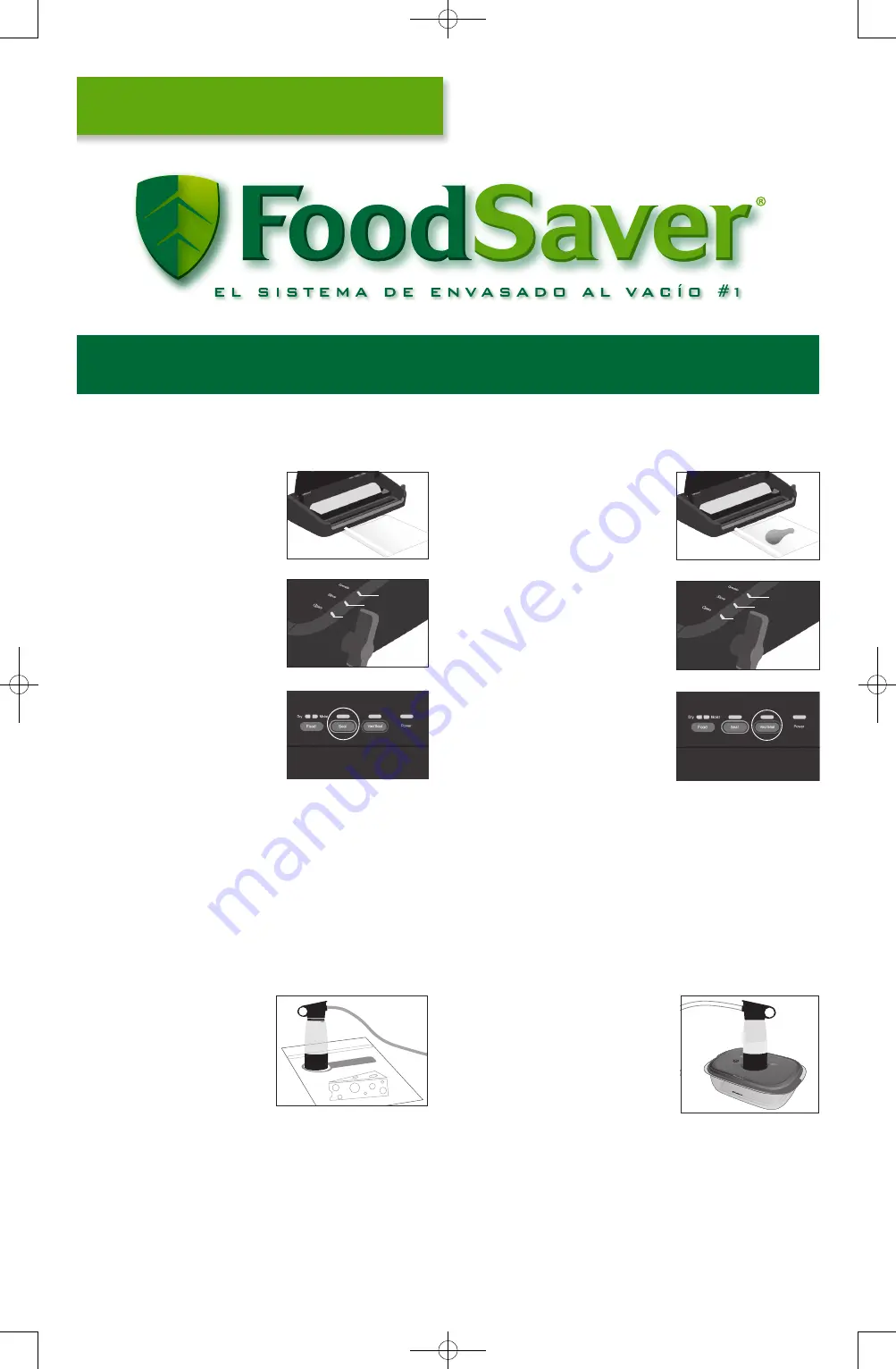 FoodSaver FM2400 Series Quick Start Manual Download Page 3