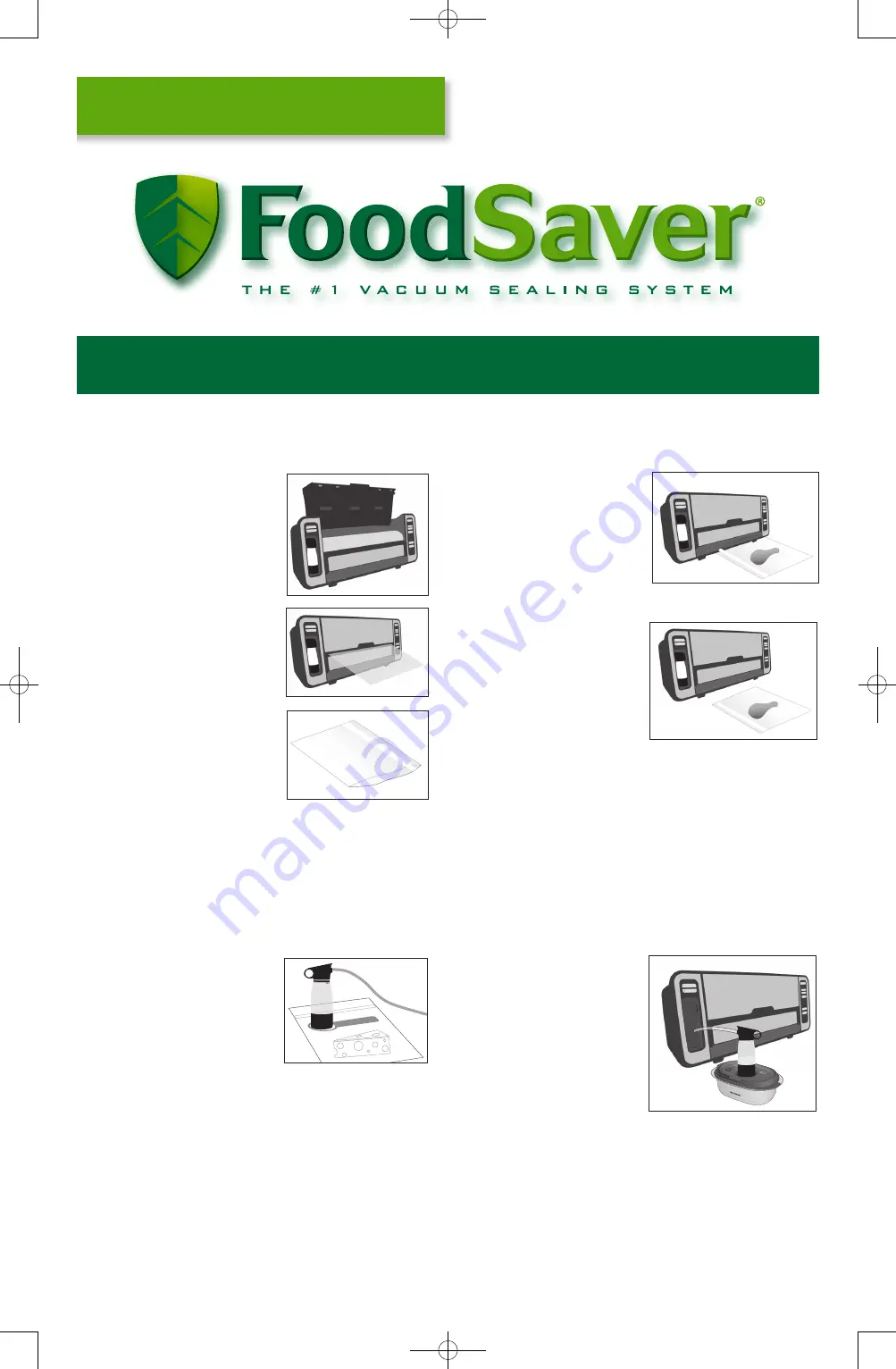 FoodSaver V5800 Series Quick Start Manual Download Page 1