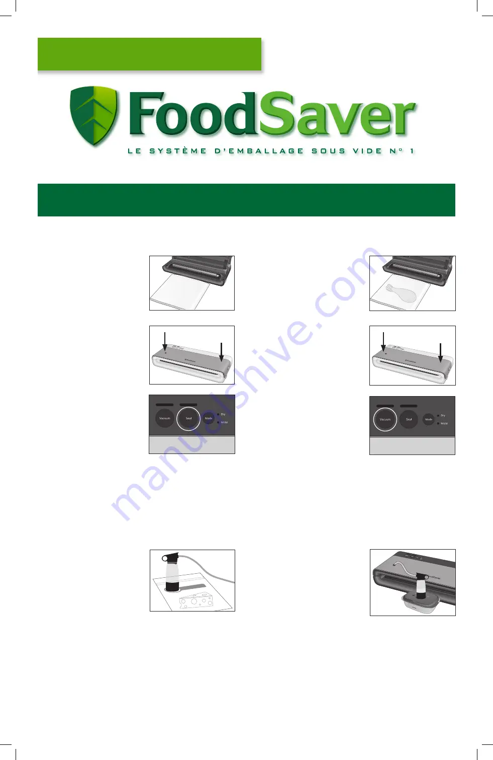 FoodSaver VS0100 Series Скачать руководство пользователя страница 2