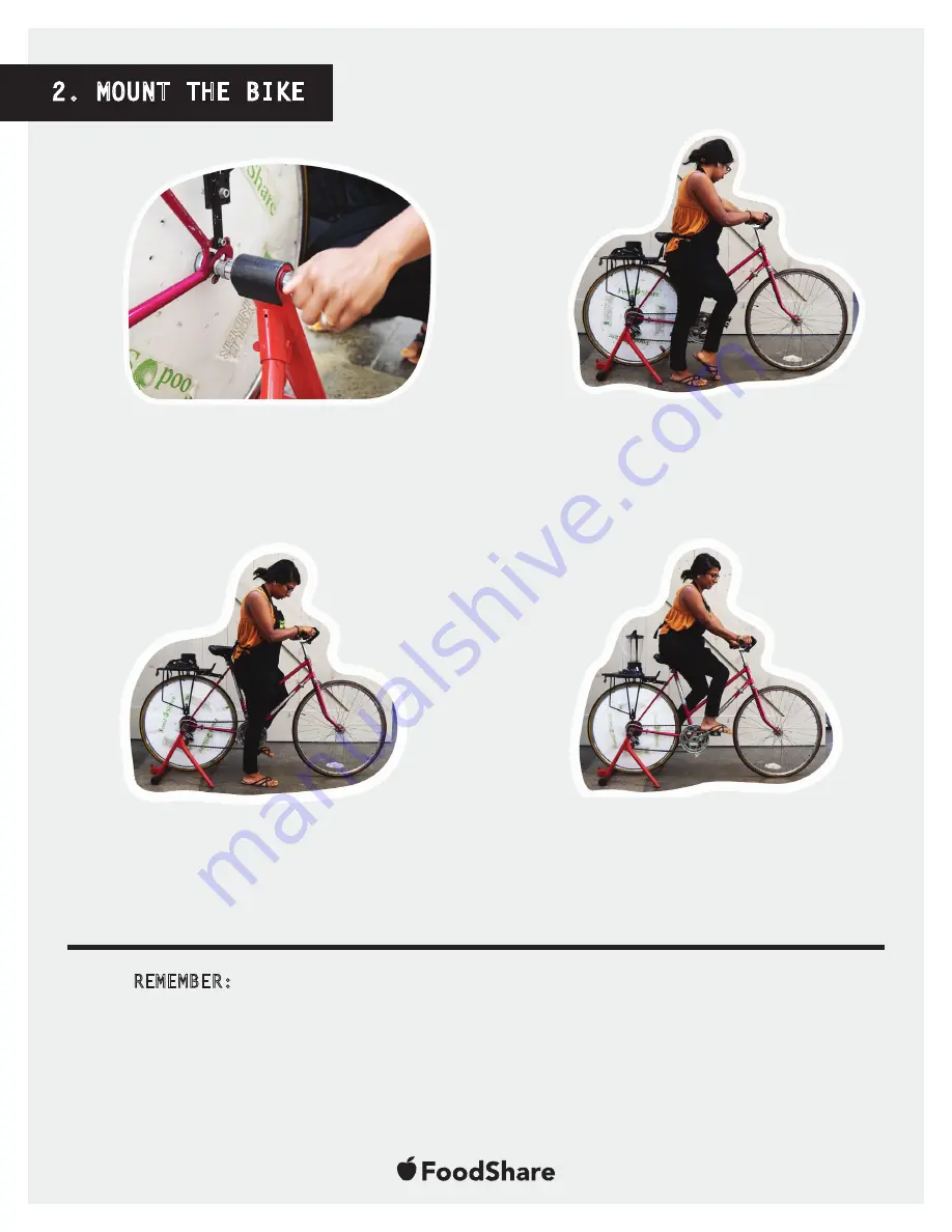 FoodShare Bike Blender How-To Manual Download Page 4