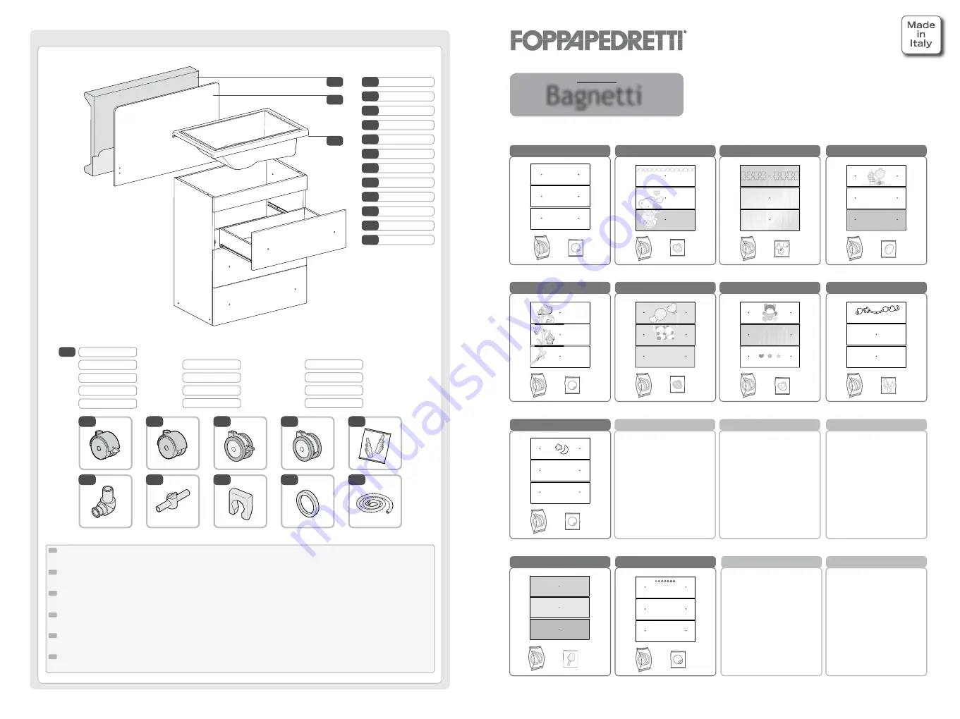 Foppapedretti Amy naturale Instructions For Assembly And Use Download Page 3