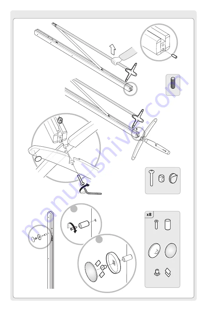 Foppapedretti Extendable coat rack Скачать руководство пользователя страница 2