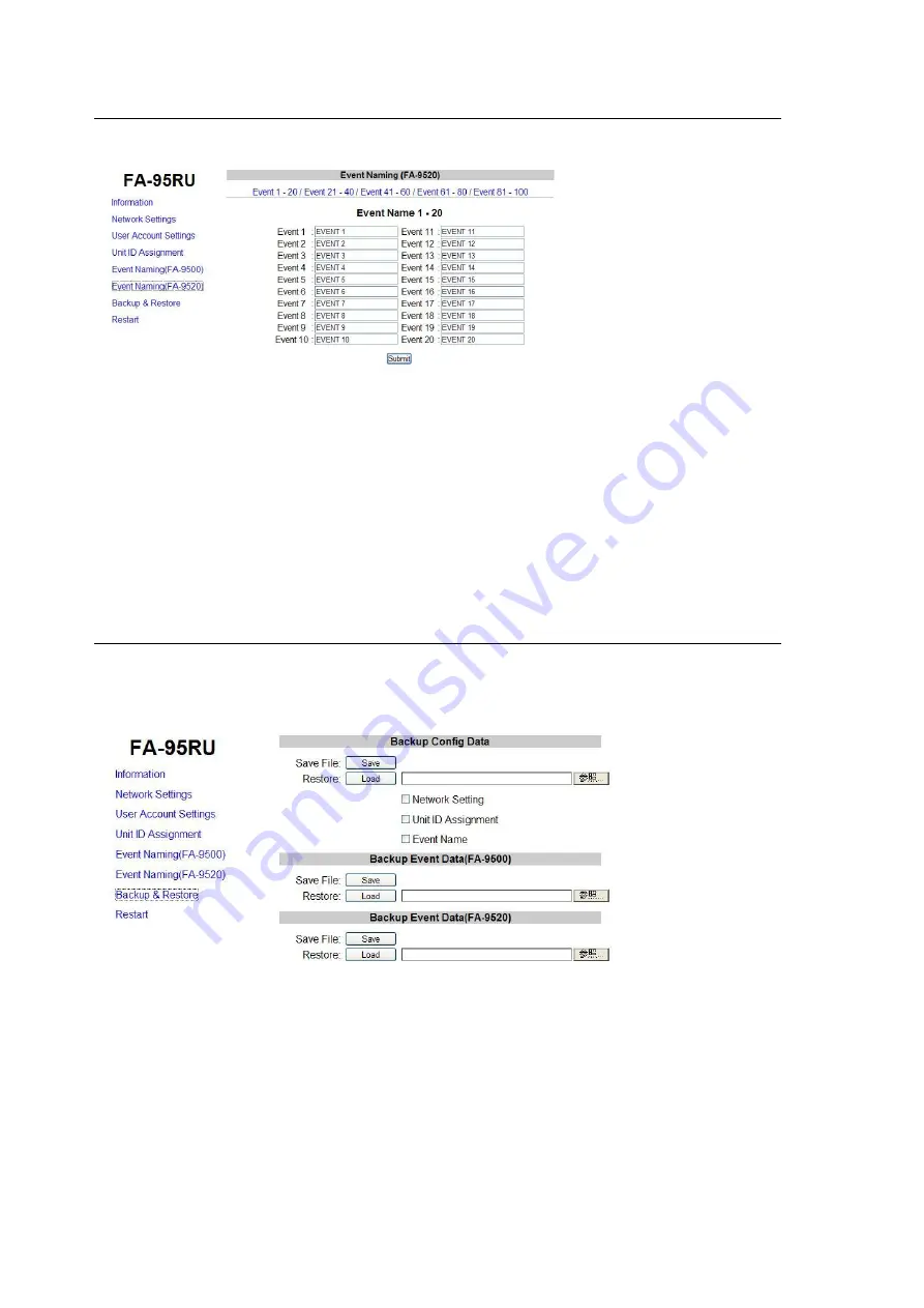 FOR-A FA-95AIO Operation Manual Download Page 34