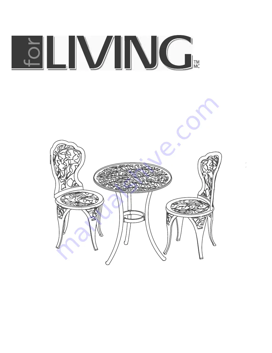 for Living 088-0832-2 User Manual Download Page 1