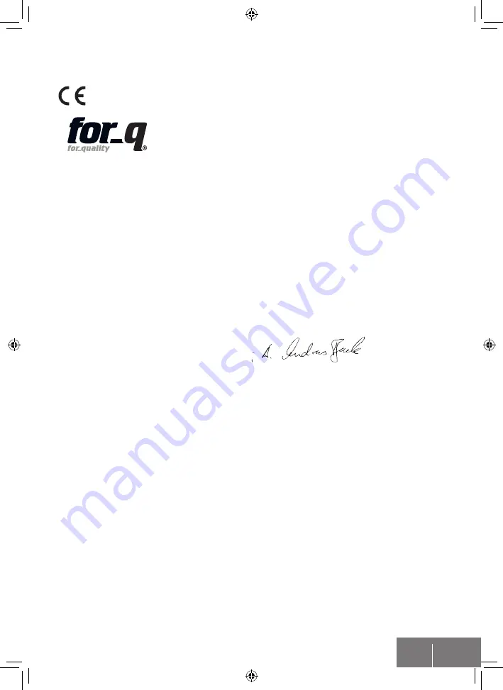 For-q FQ-ART 4030 BASIC User Manual Download Page 107