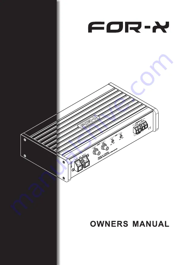 For-x XAQ-4.80SQ Скачать руководство пользователя страница 1