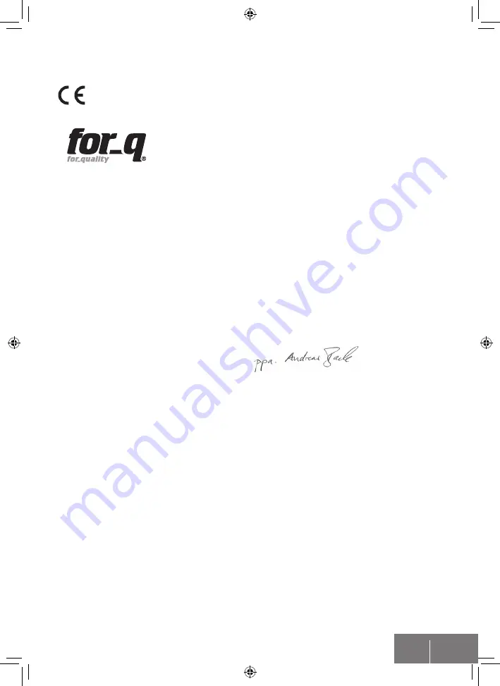 for_q FQ-ARM 12047 BASIC Manual Download Page 11