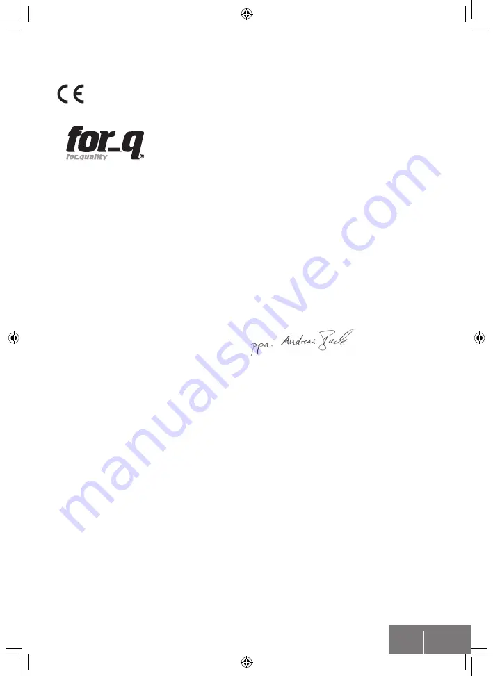 for_q FQ-ARM 12047 BASIC Manual Download Page 35