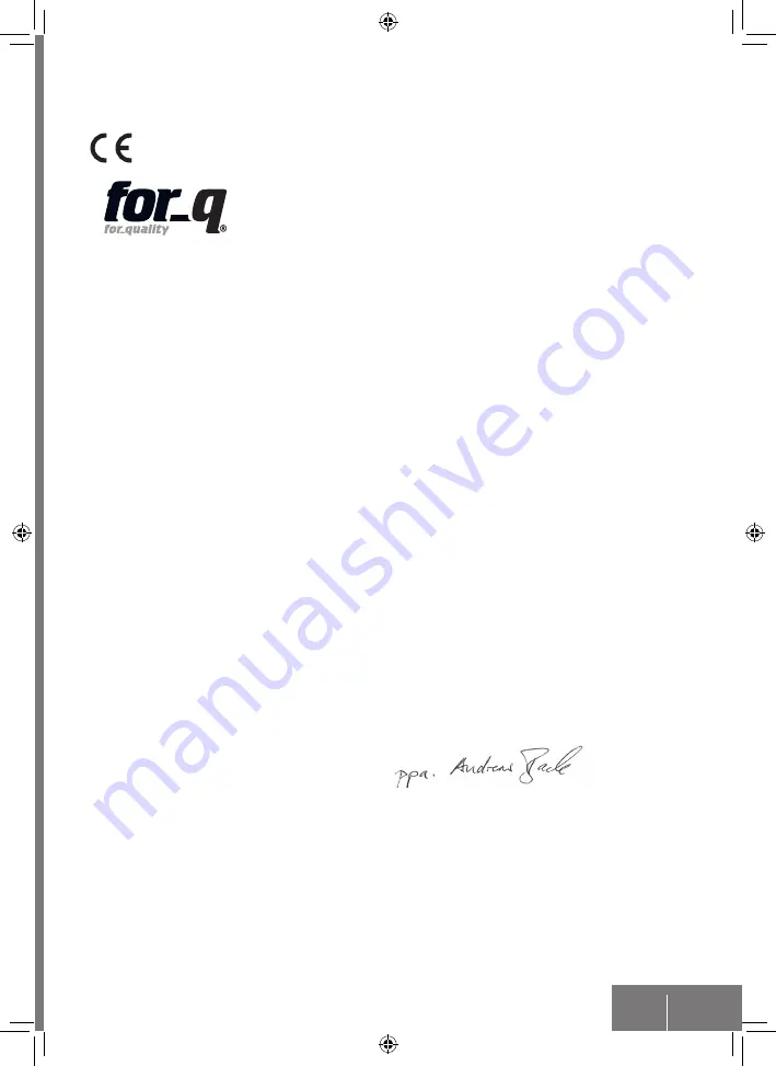 for_q FQ-EHS 60055 User Manual Download Page 55