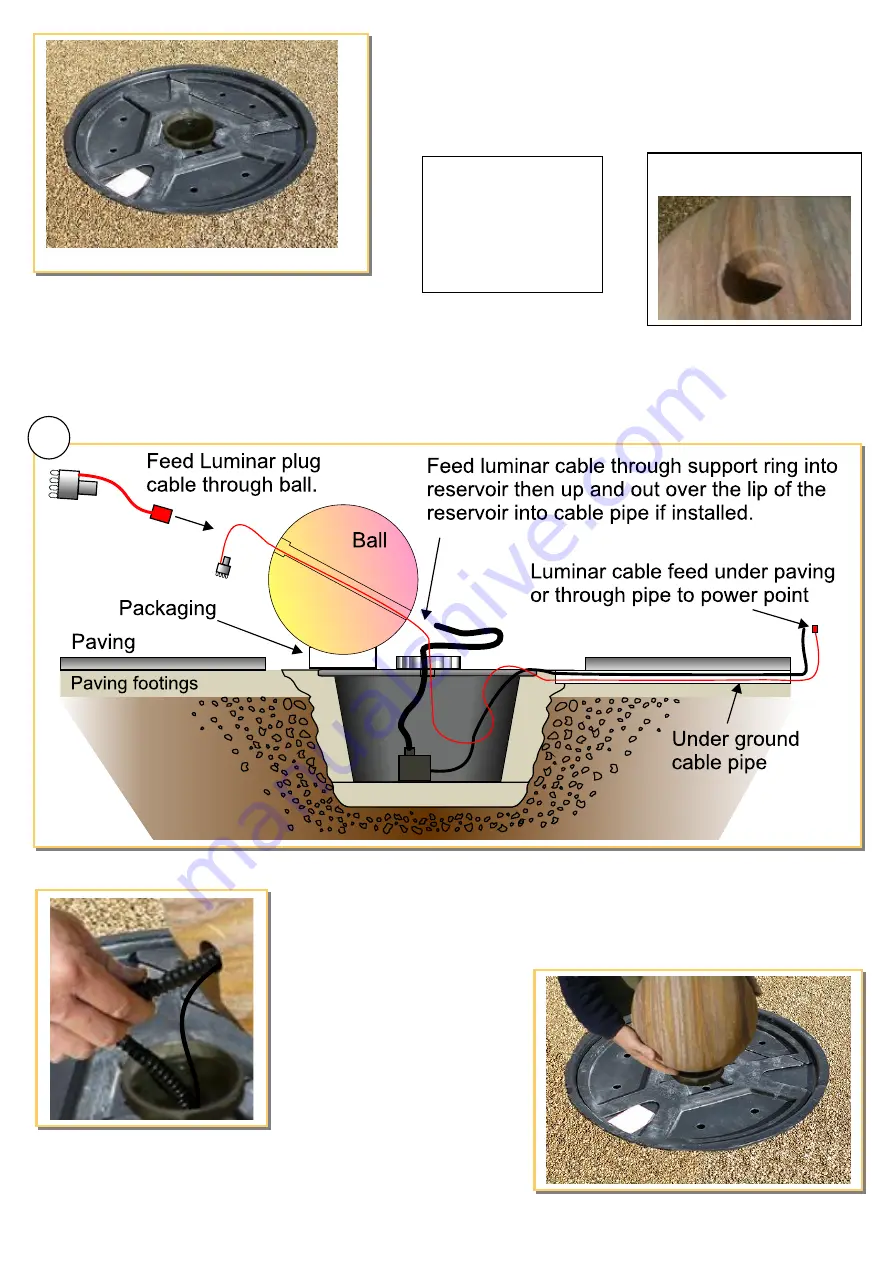 foras Belmont Pebble Pool Luminar Instructions Download Page 2