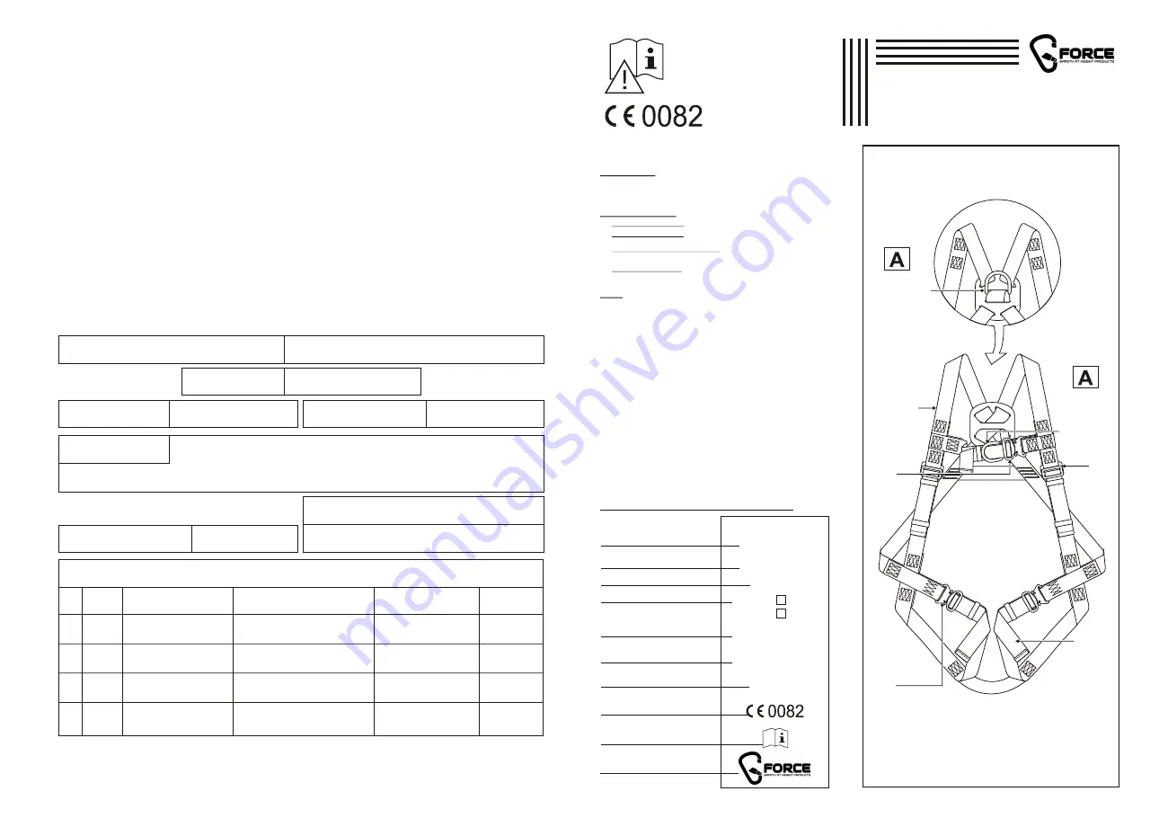 Force P-11C Instruction Manual Download Page 1