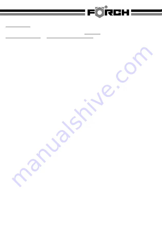 Forch 5400 400 Manual Download Page 19