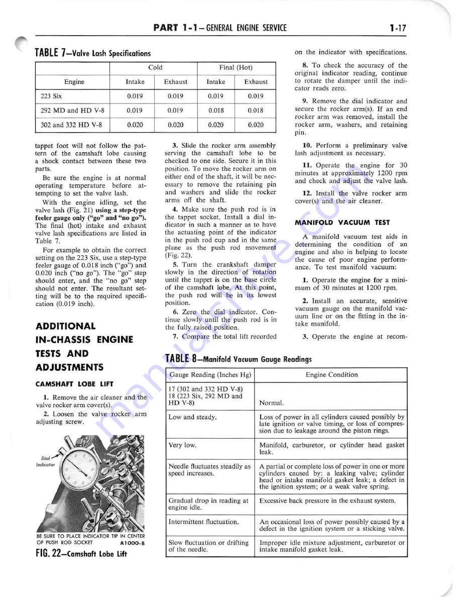 Ford 1961 TRUCK 100 SERIES Shop Manual Download Page 25