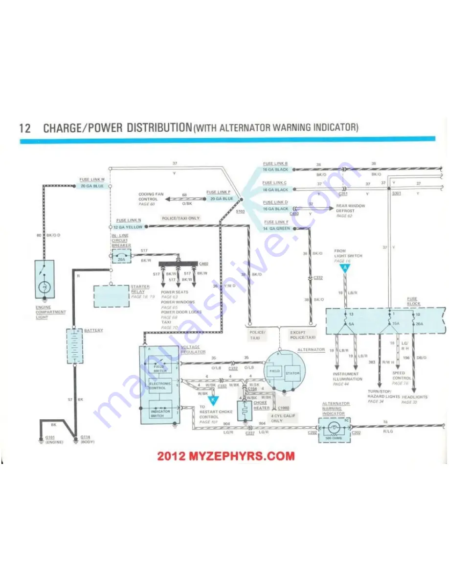 Ford 1983 Fairmont Futura Troubleshooting Manual Download Page 13