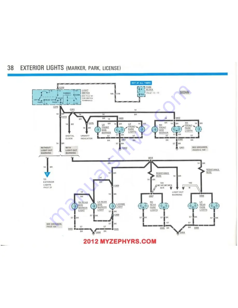 Ford 1983 Fairmont Futura Troubleshooting Manual Download Page 39