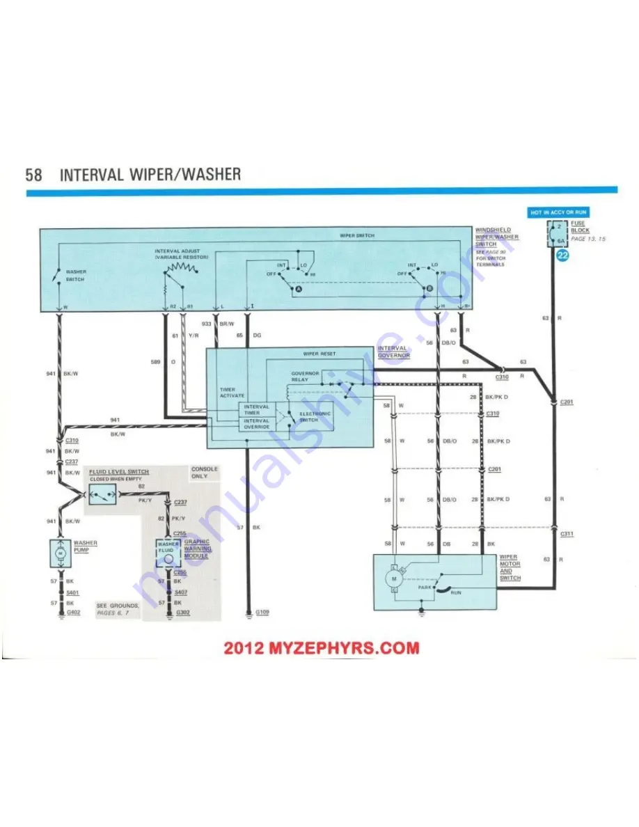 Ford 1983 Fairmont Futura Troubleshooting Manual Download Page 59