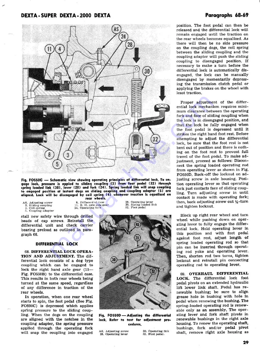 Ford 2000 super dexta Shop Manual Download Page 31