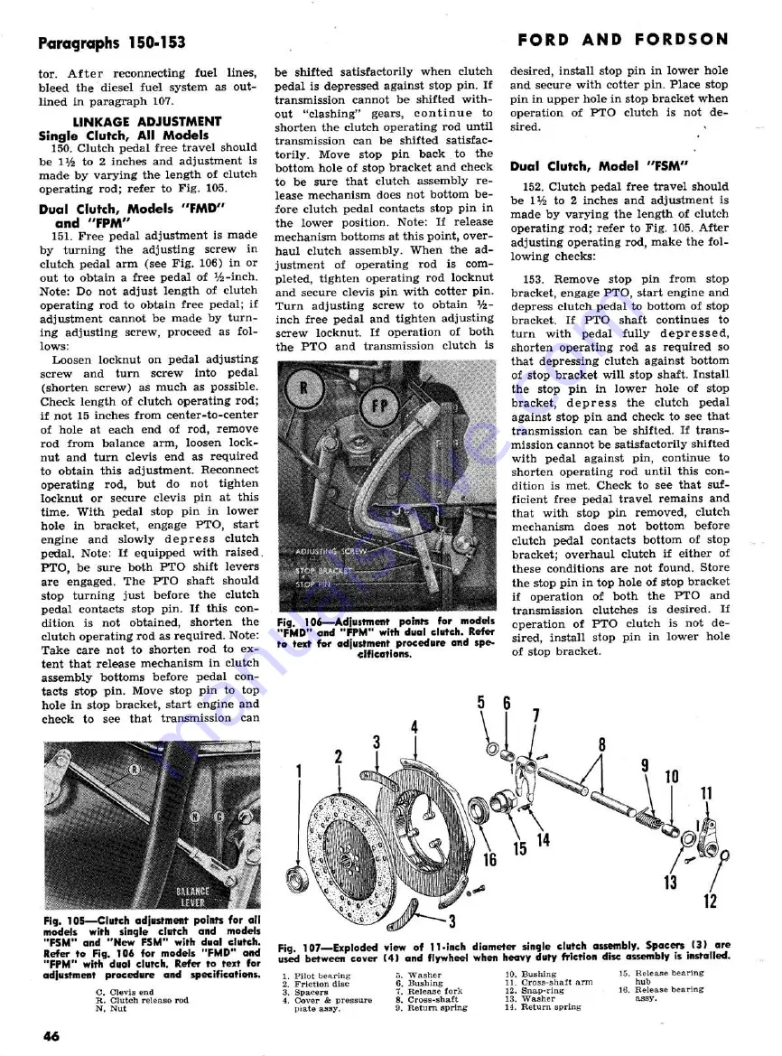 Ford 2000 super dexta Shop Manual Download Page 92