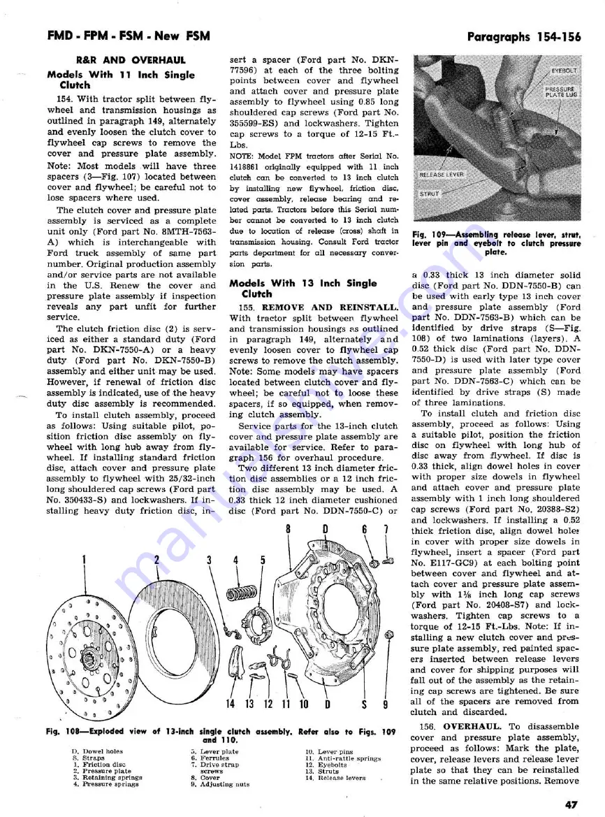 Ford 2000 super dexta Shop Manual Download Page 93