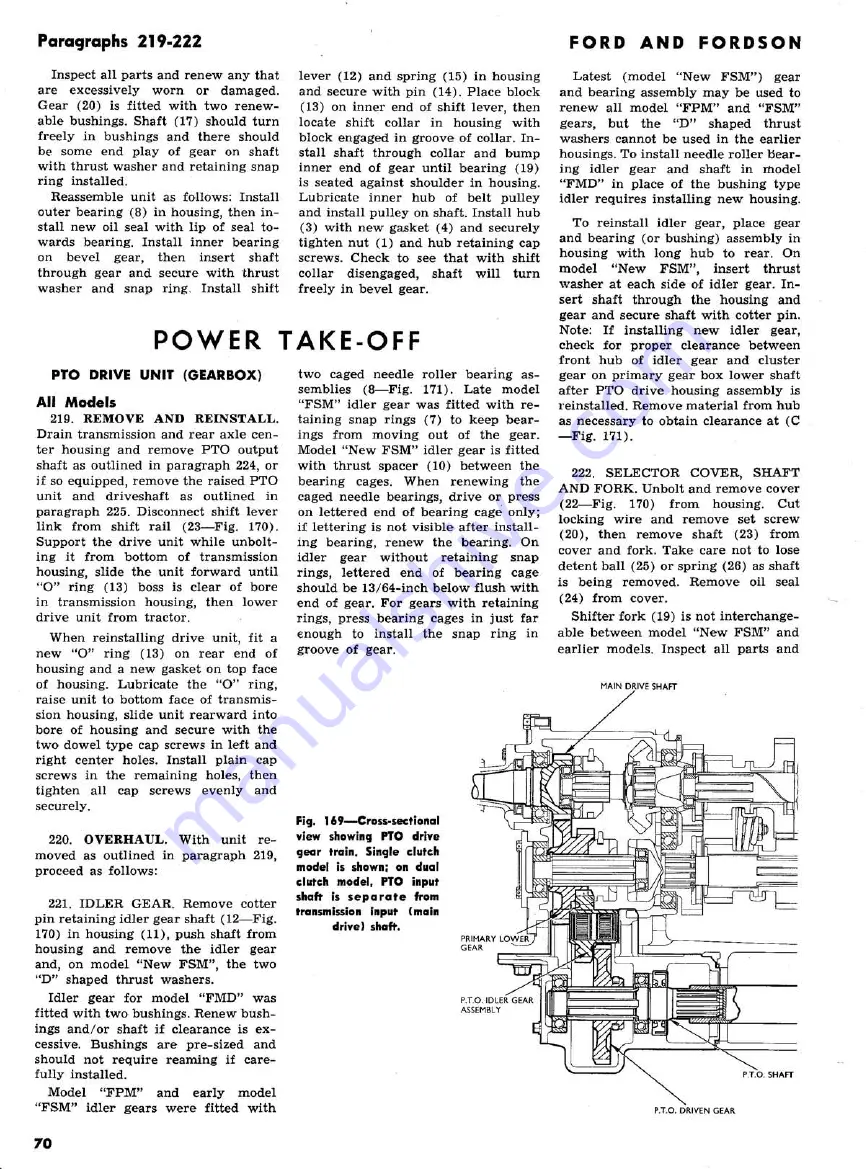 Ford 2000 super dexta Shop Manual Download Page 116