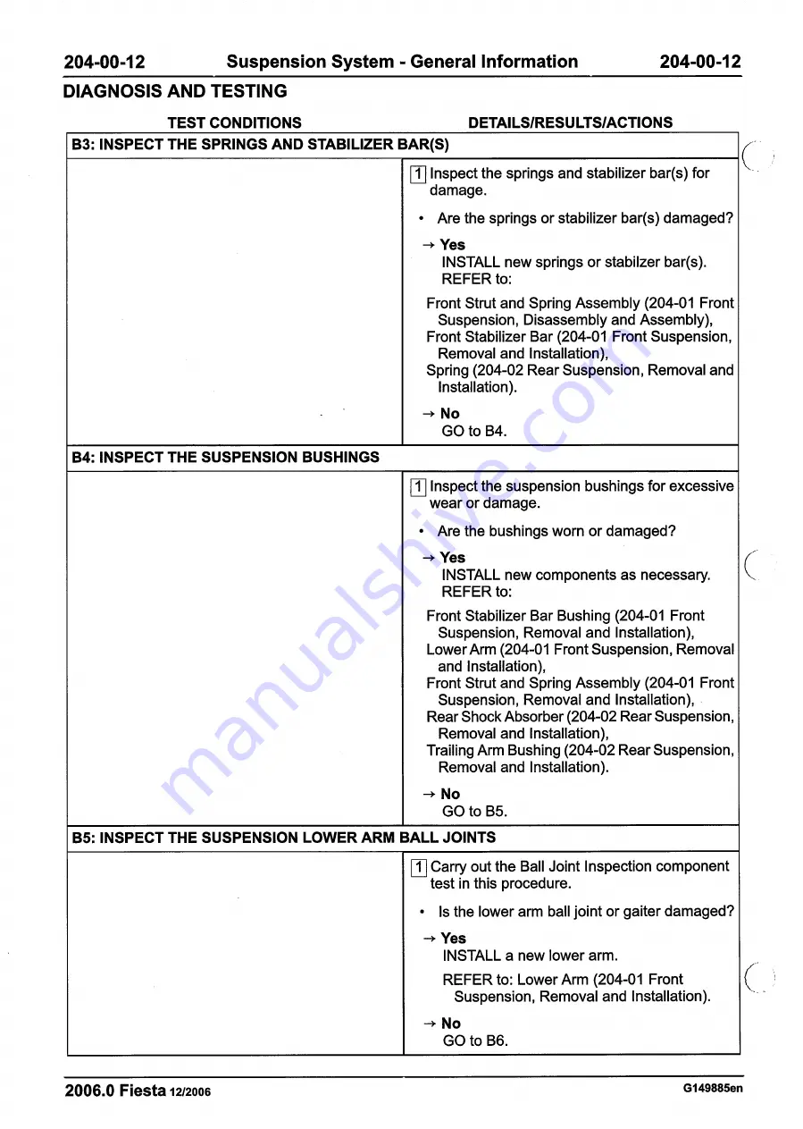 Ford 2007 WQ Fiesta Repair Manual Download Page 92