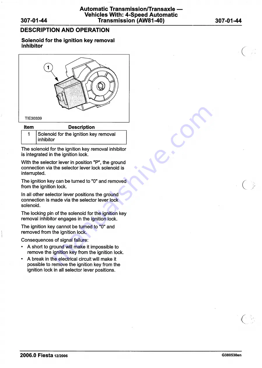 Ford 2007 WQ Fiesta Repair Manual Download Page 1004