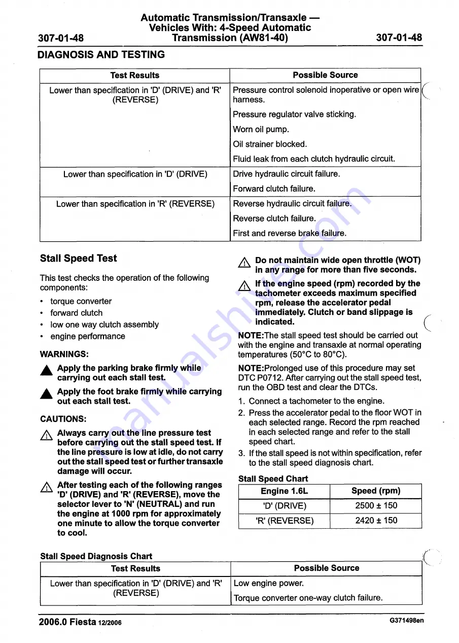 Ford 2007 WQ Fiesta Repair Manual Download Page 1008