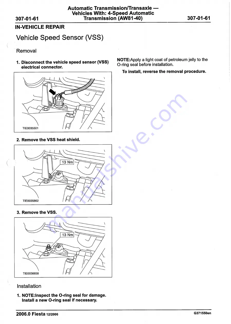 Ford 2007 WQ Fiesta Repair Manual Download Page 1021