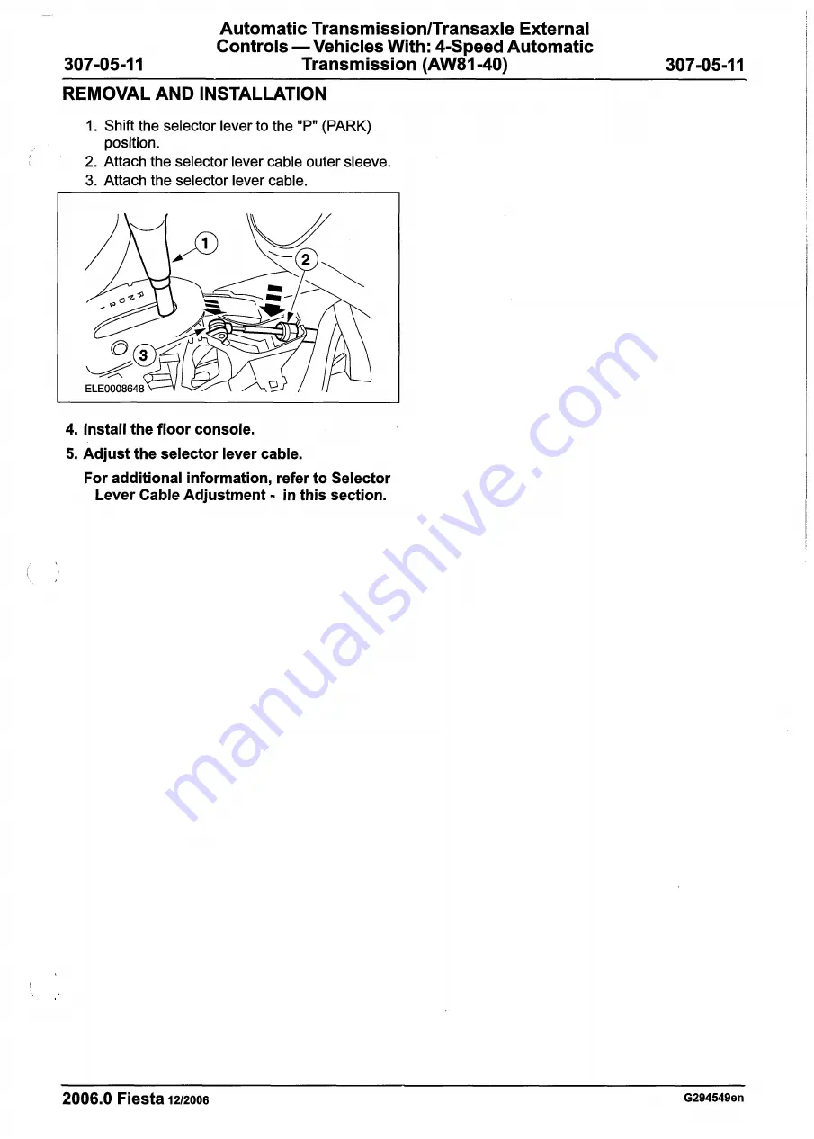 Ford 2007 WQ Fiesta Repair Manual Download Page 1055