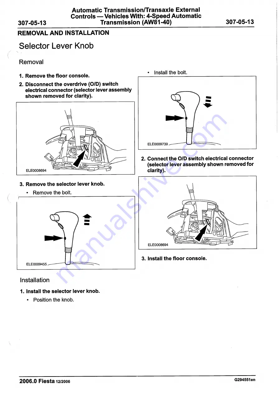 Ford 2007 WQ Fiesta Repair Manual Download Page 1057