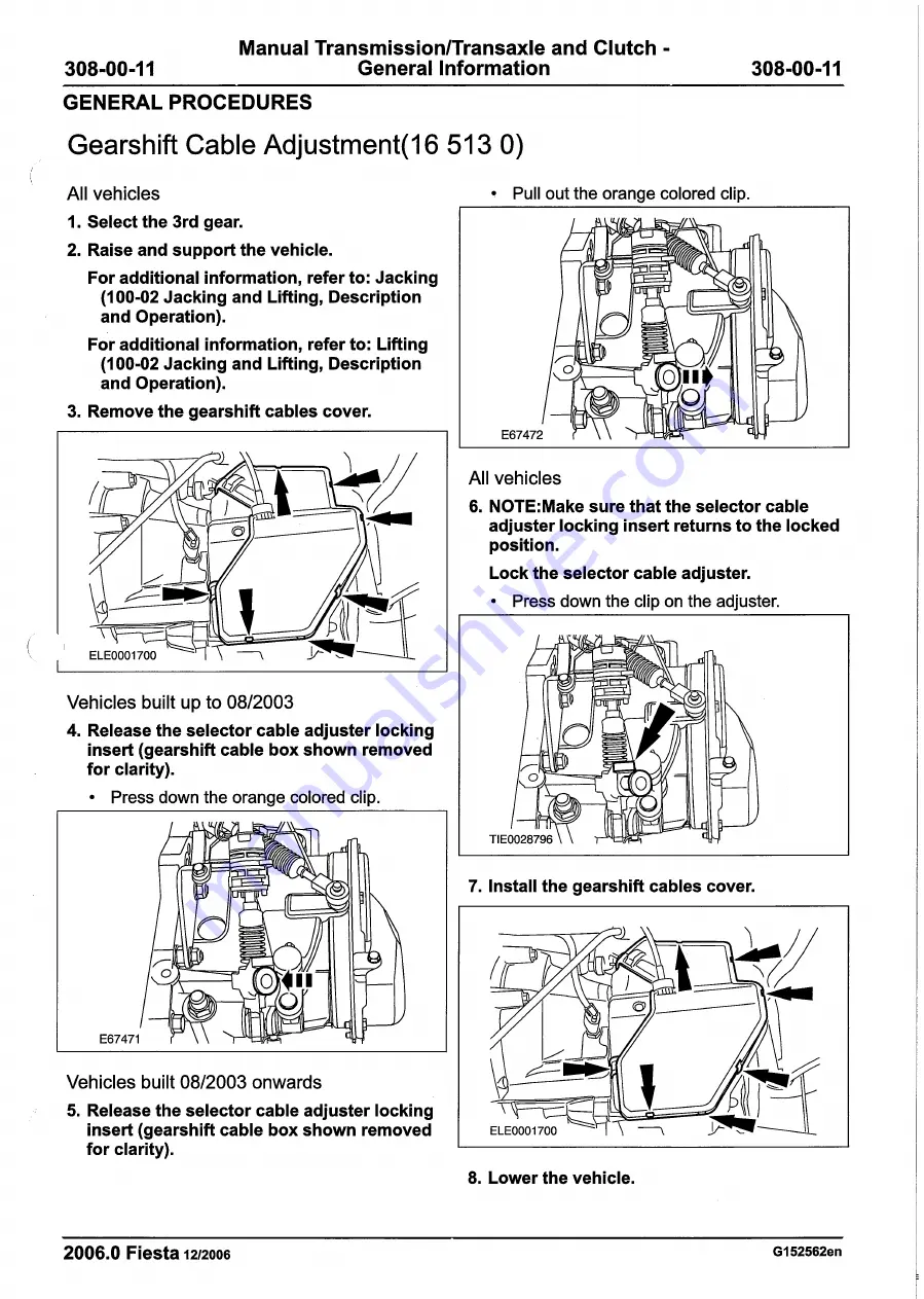 Ford 2007 WQ Fiesta Скачать руководство пользователя страница 1069