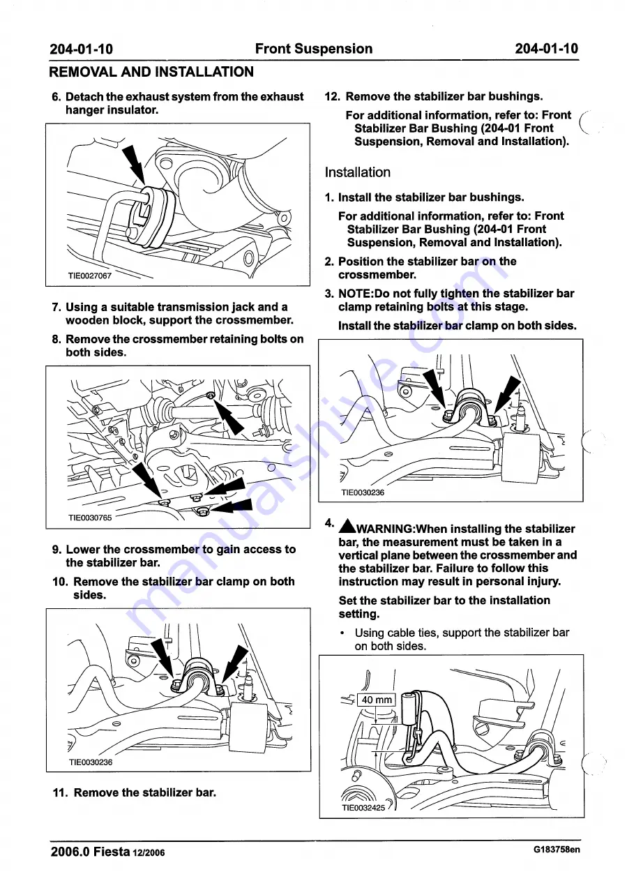 Ford 2007 WQ Fiesta Скачать руководство пользователя страница 108