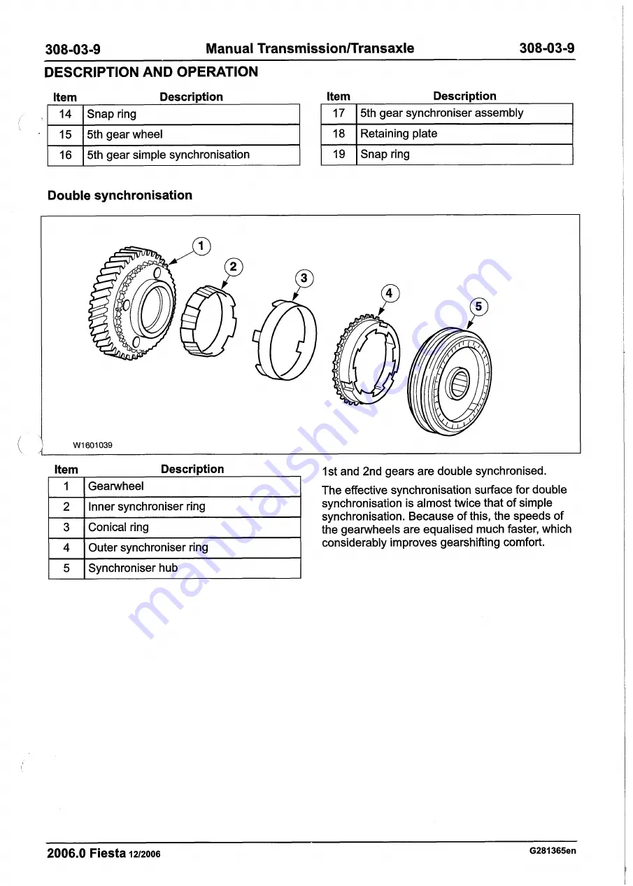 Ford 2007 WQ Fiesta Repair Manual Download Page 1099