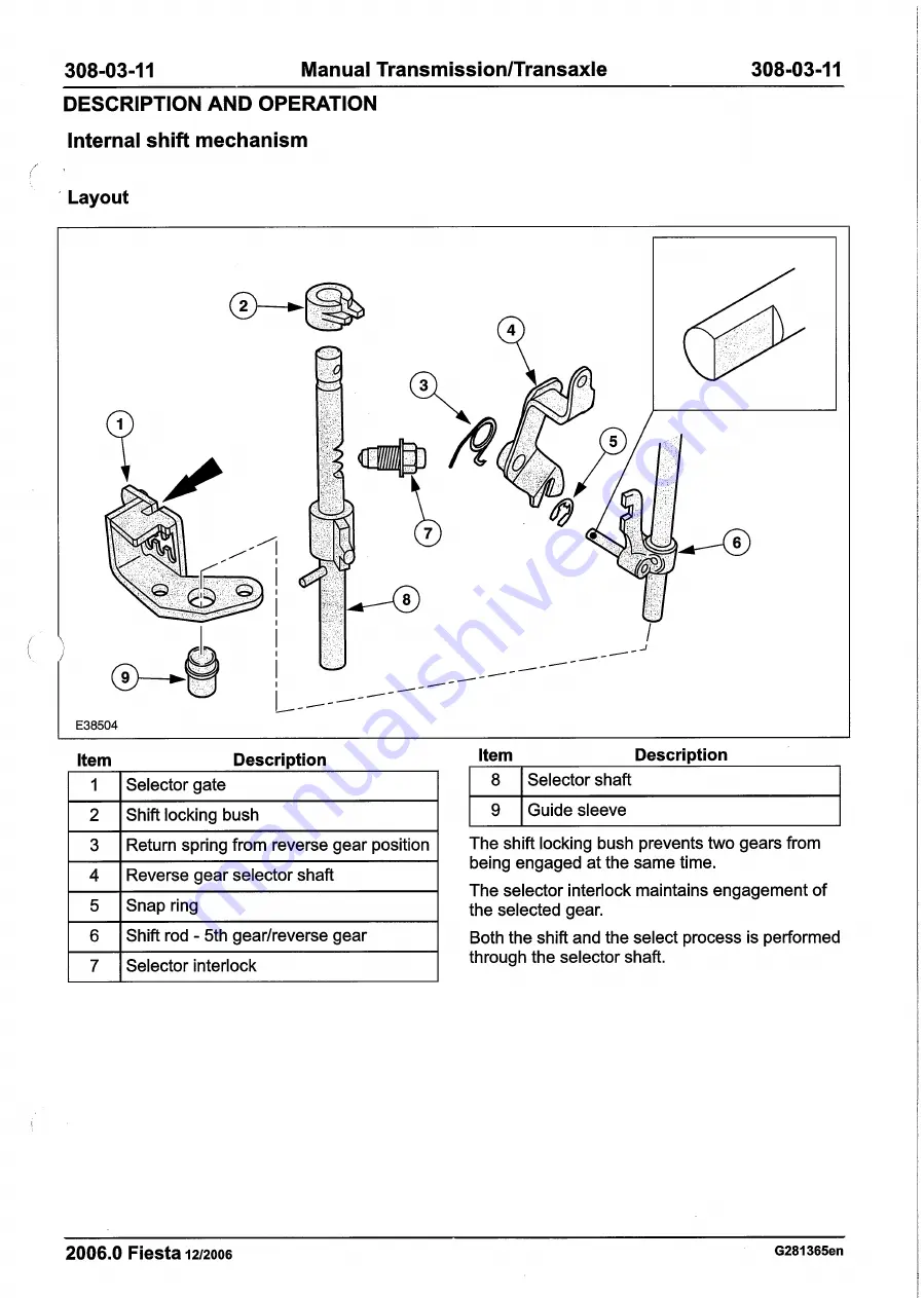 Ford 2007 WQ Fiesta Repair Manual Download Page 1101