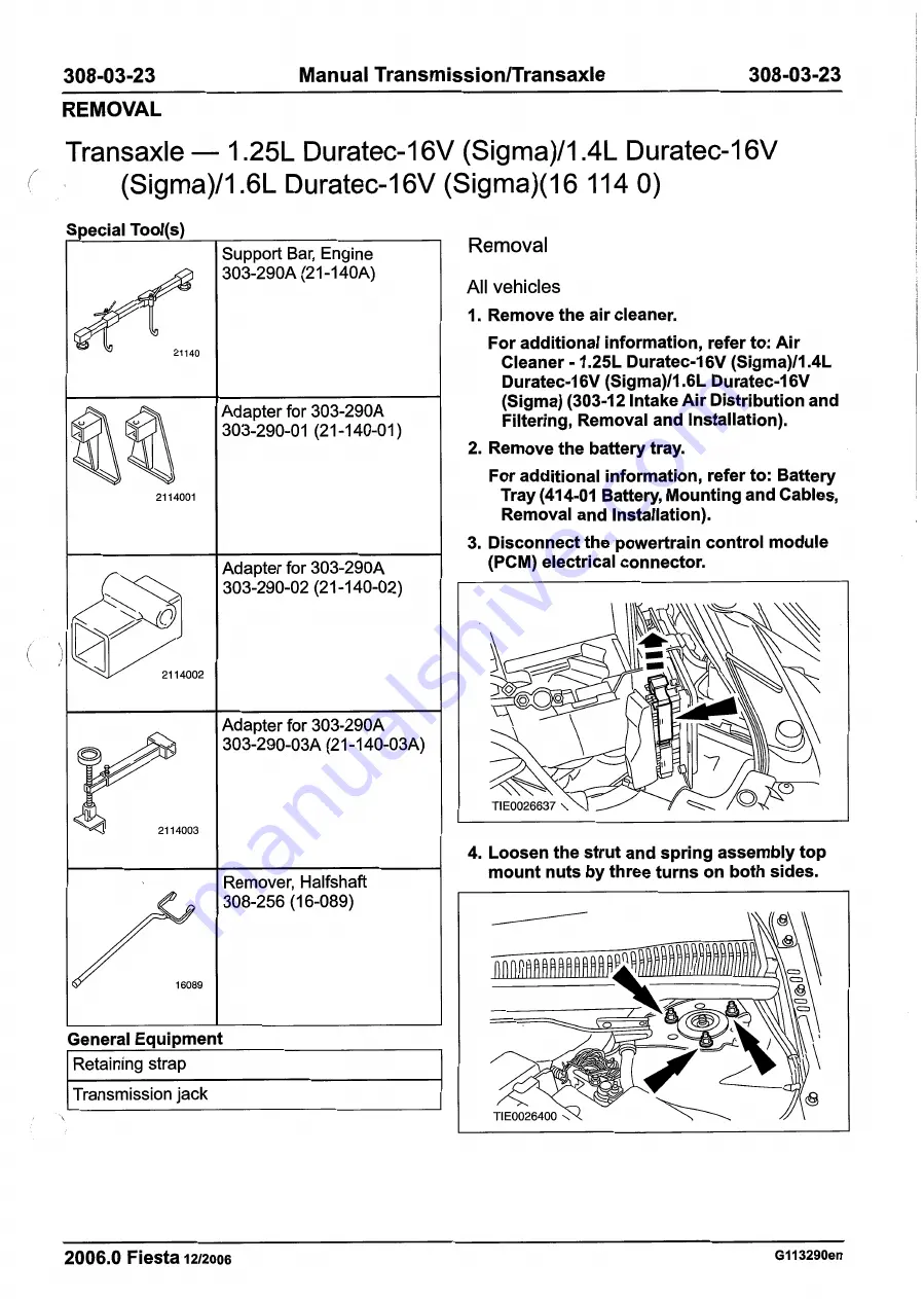 Ford 2007 WQ Fiesta Repair Manual Download Page 1113