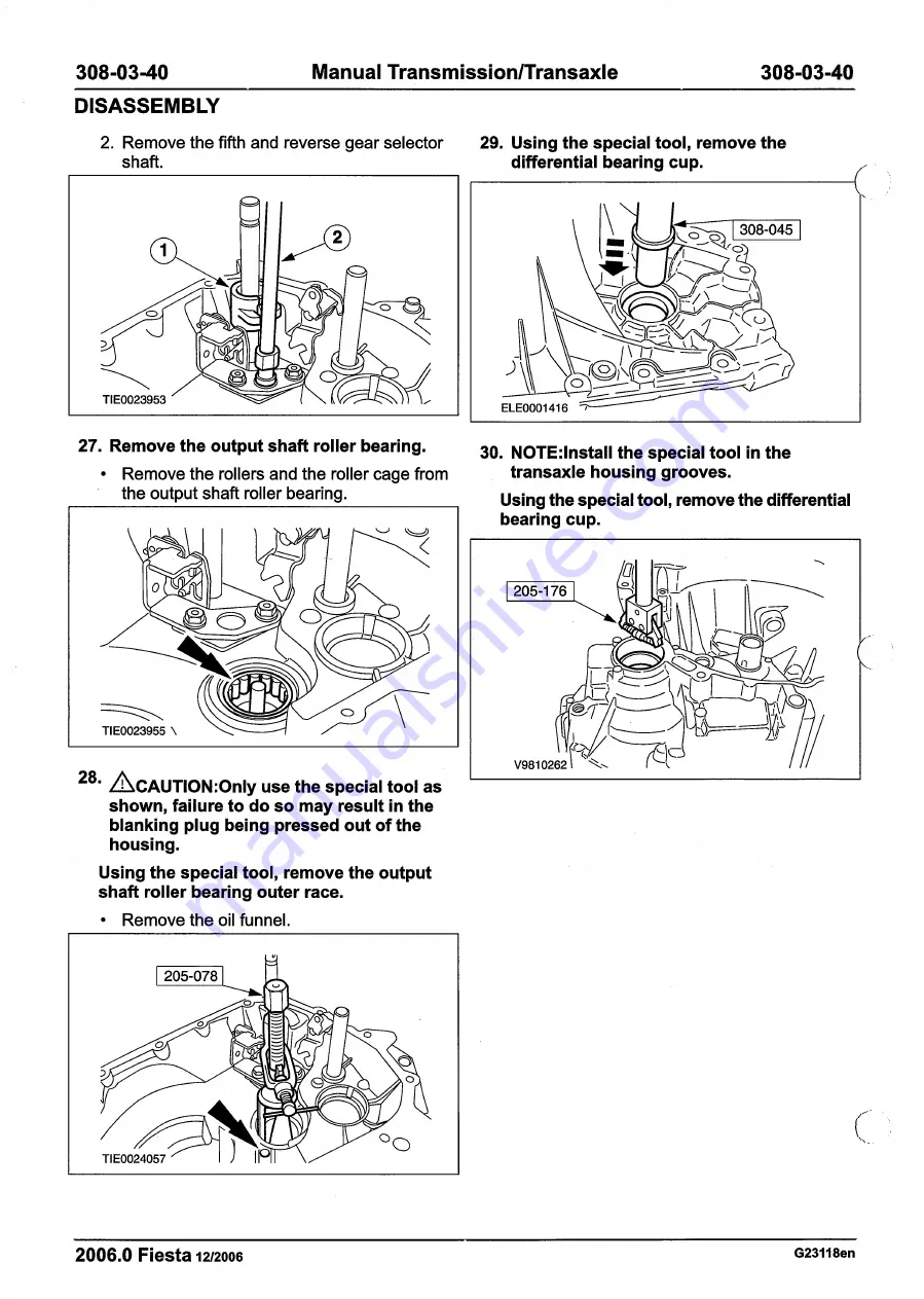 Ford 2007 WQ Fiesta Скачать руководство пользователя страница 1130