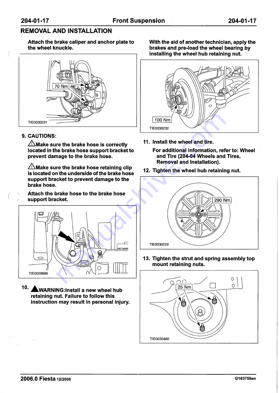 Ford 2007 WQ Fiesta Скачать руководство пользователя страница 115