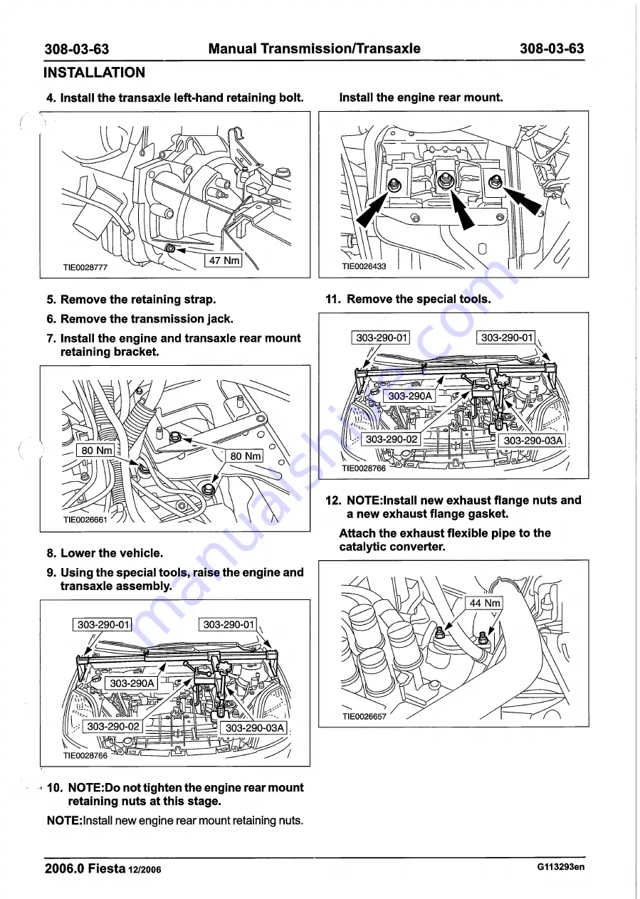 Ford 2007 WQ Fiesta Скачать руководство пользователя страница 1153