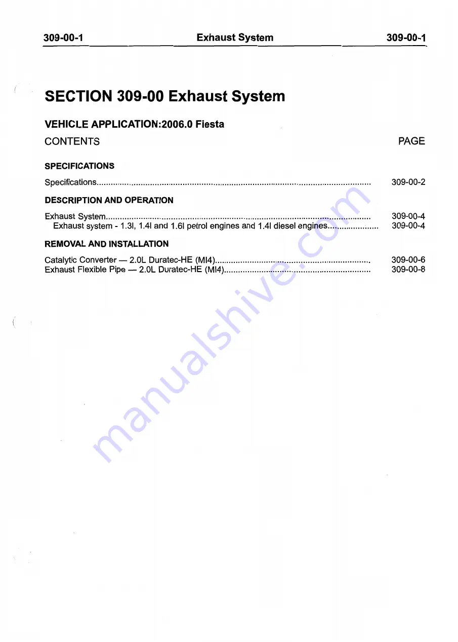 Ford 2007 WQ Fiesta Repair Manual Download Page 1177