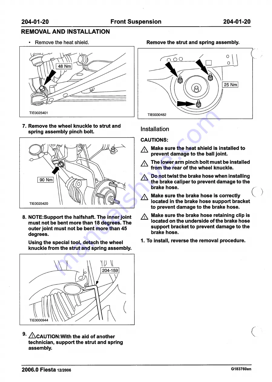 Ford 2007 WQ Fiesta Repair Manual Download Page 118