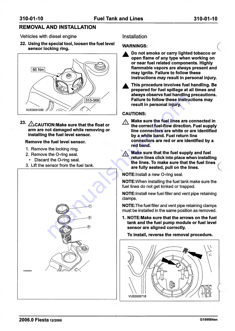 Ford 2007 WQ Fiesta Repair Manual Download Page 1208