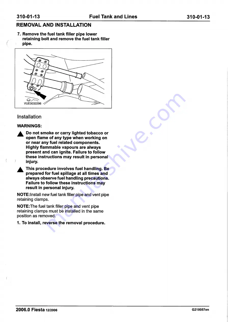 Ford 2007 WQ Fiesta Repair Manual Download Page 1211