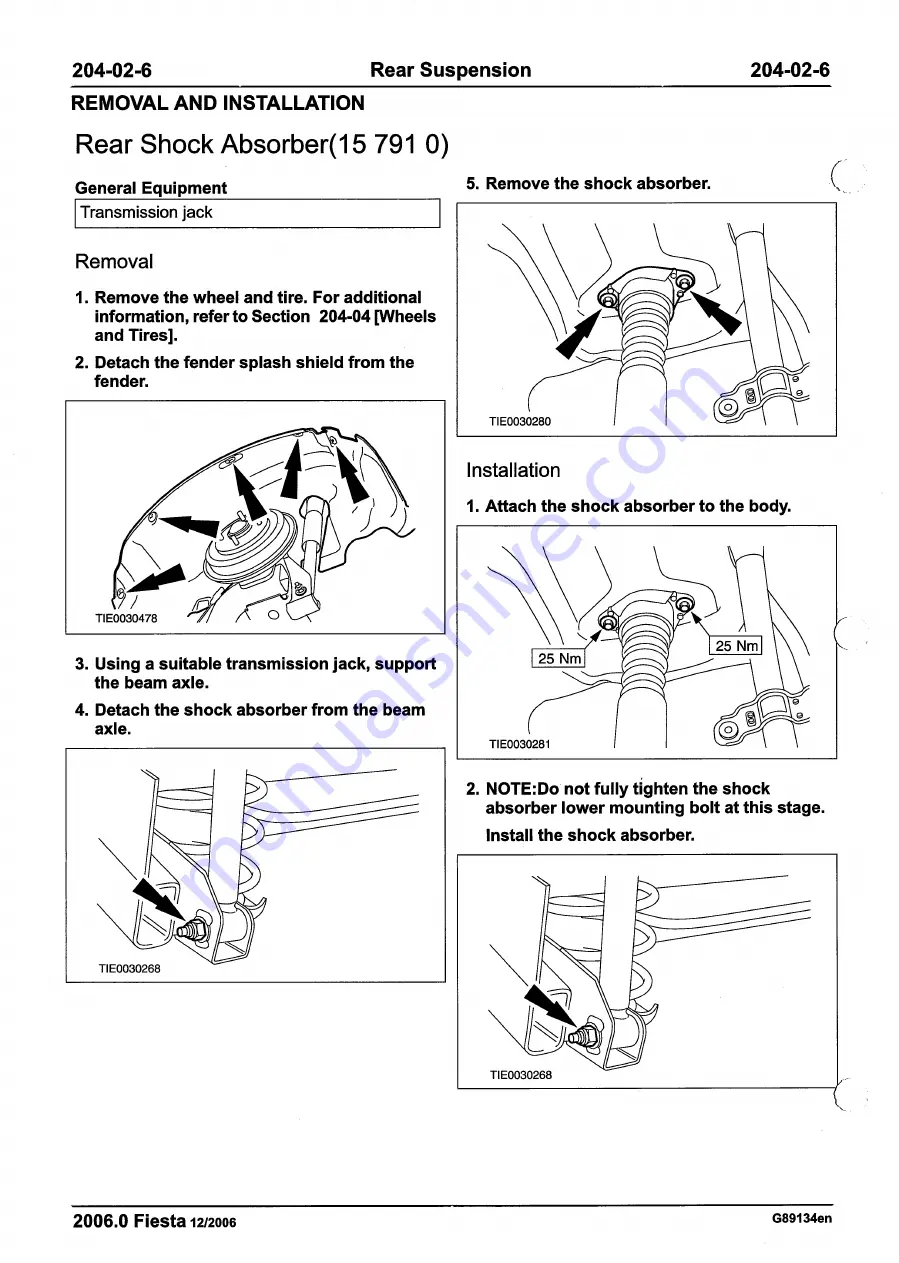 Ford 2007 WQ Fiesta Скачать руководство пользователя страница 128