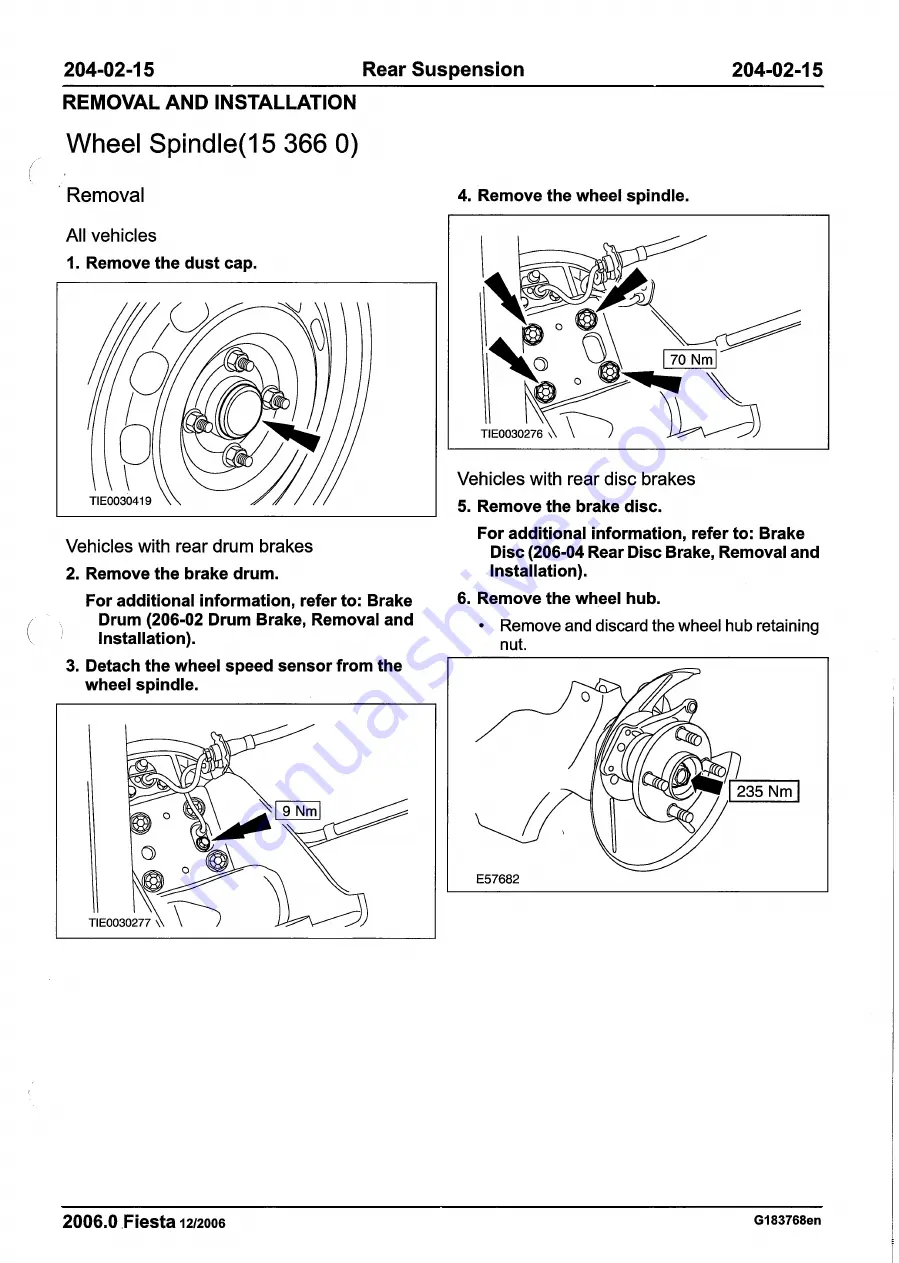 Ford 2007 WQ Fiesta Repair Manual Download Page 137