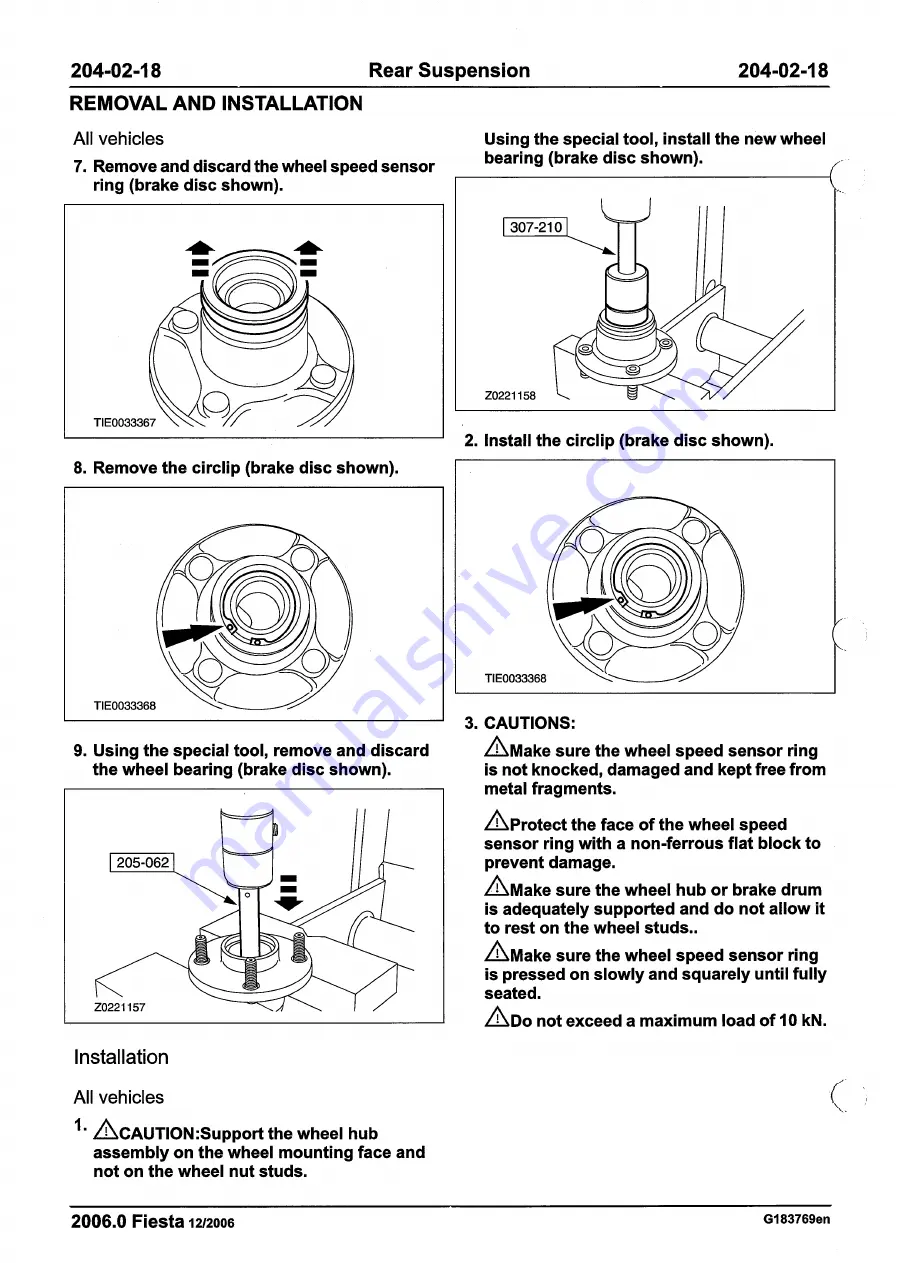 Ford 2007 WQ Fiesta Repair Manual Download Page 140