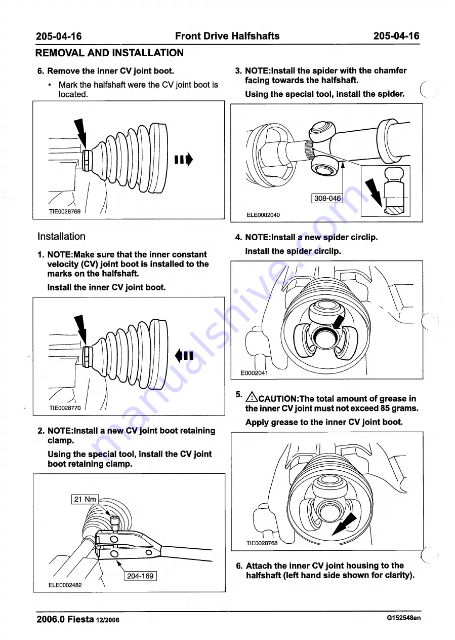 Ford 2007 WQ Fiesta Repair Manual Download Page 168