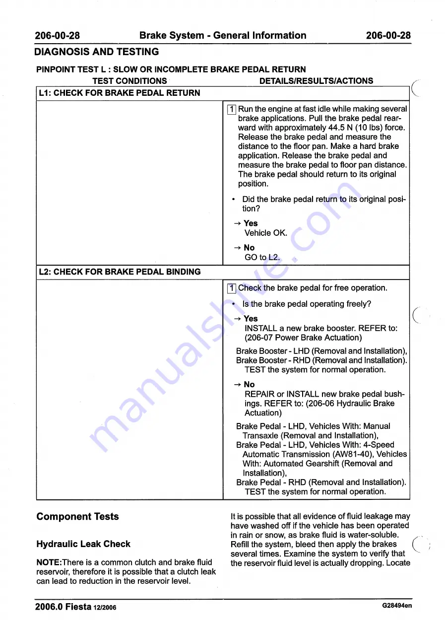 Ford 2007 WQ Fiesta Repair Manual Download Page 200