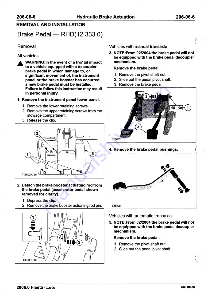 Ford 2007 WQ Fiesta Repair Manual Download Page 260