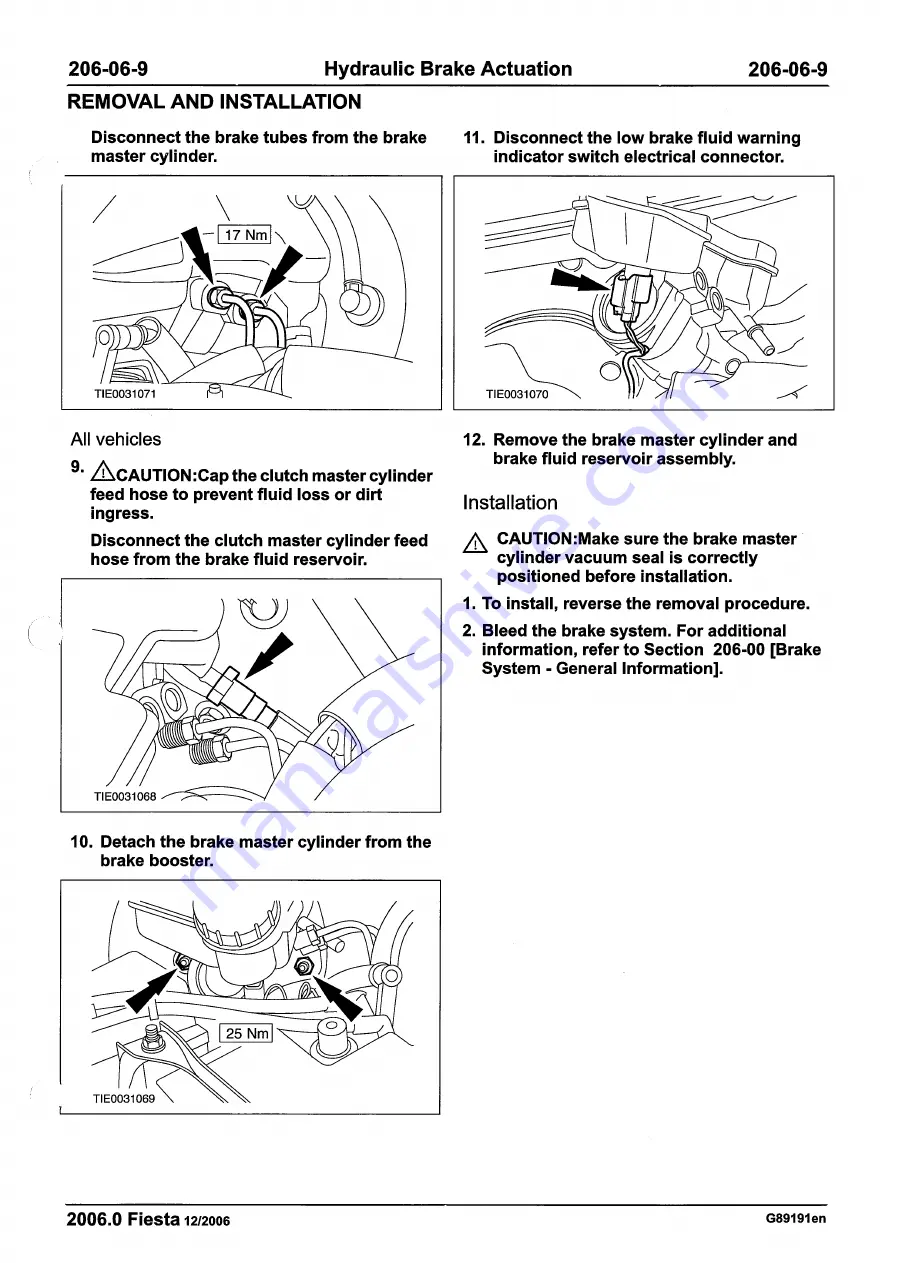 Ford 2007 WQ Fiesta Скачать руководство пользователя страница 263