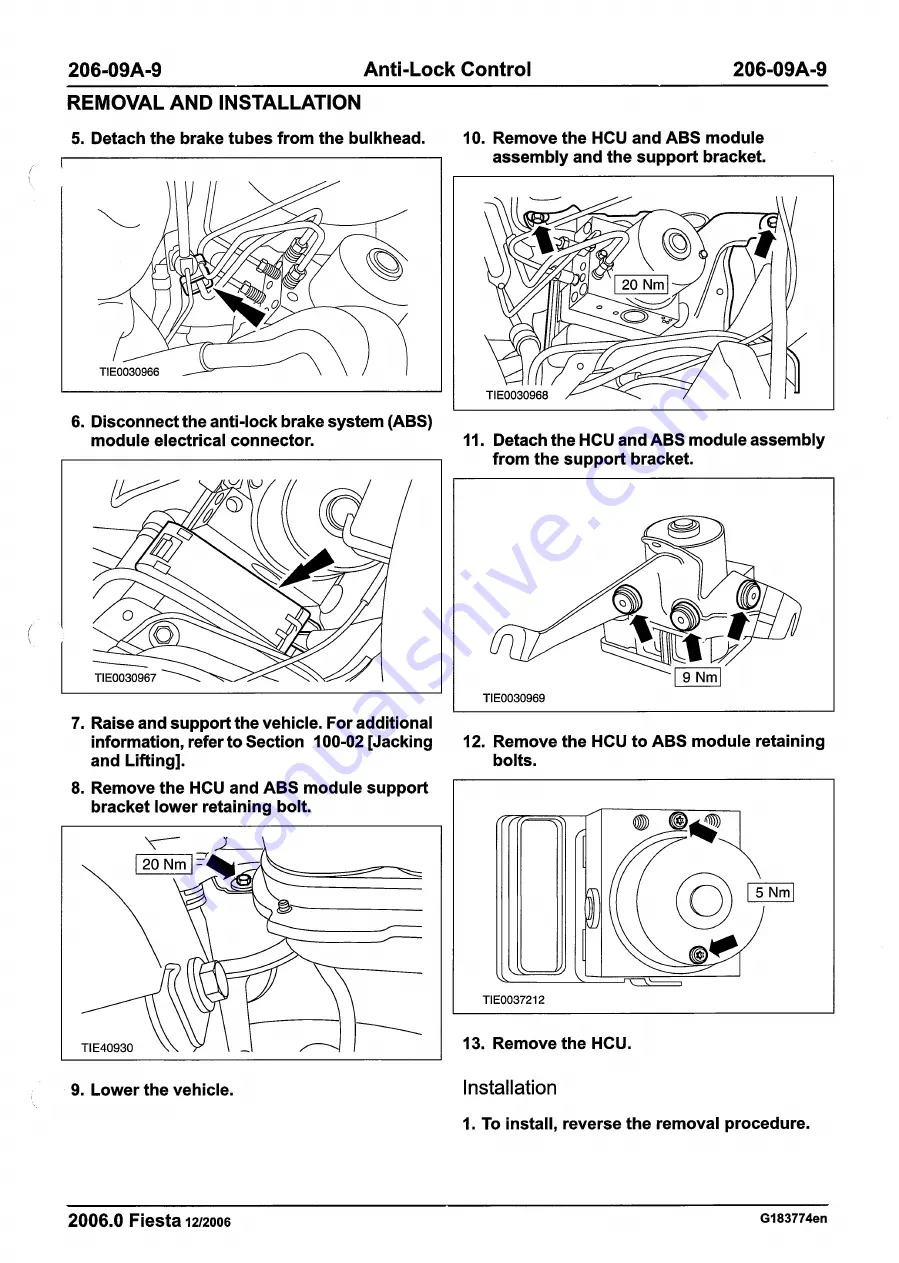 Ford 2007 WQ Fiesta Скачать руководство пользователя страница 283